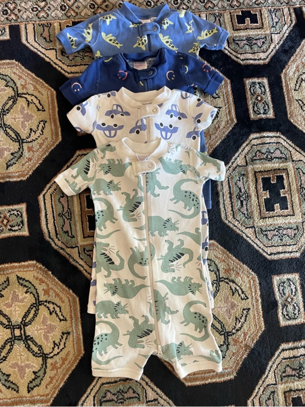 Hanna Andersson Short Sleeve Onesie Bundle (18-24 mos, set of 4)